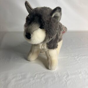 Douglas Ashes Gray Grey Wolf  Plush 8 Inch Stuffed Animal Toy
